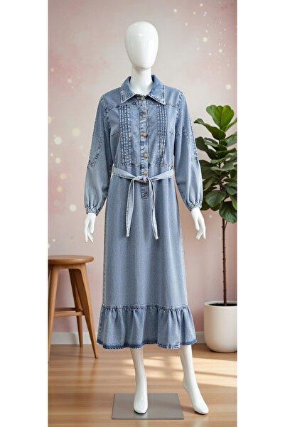 Rossland denim gömlek elbise