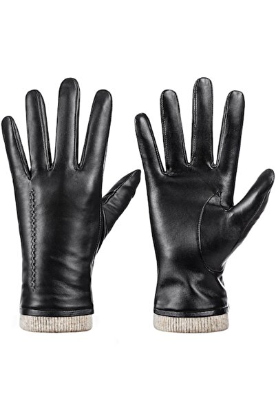 Harssidanzar Luxury Leather Gloves with Cashmere Lining