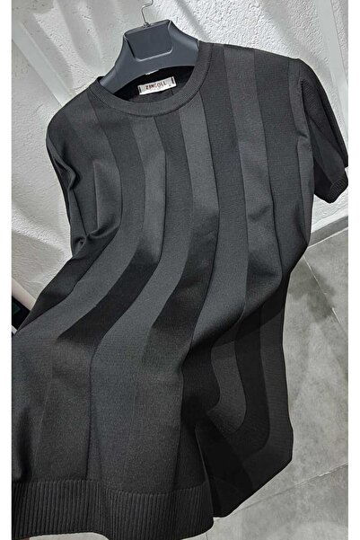 cto your style Men's Soft Textured Knitwear T-Shirt