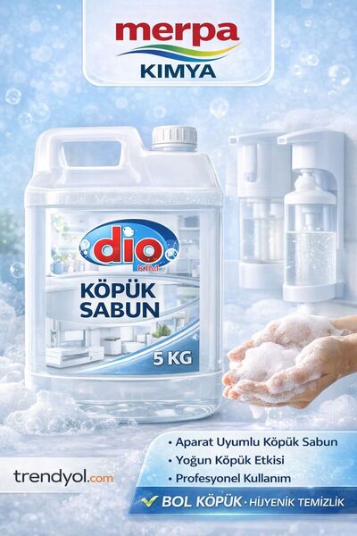 Köpük Sabun | Dispenser Uyumlu | Yoğun Köpük | 5 KG | MERPA KİMYA