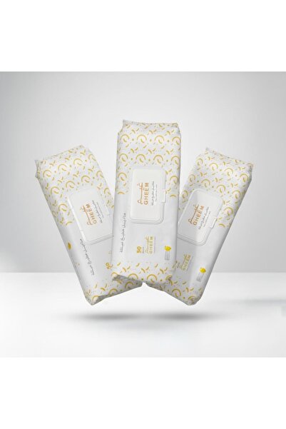 Gheem Ghem Lemon Scented Kitchen Wipes - 3 x 50 = 150 Wipes