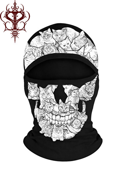 Tarzsokak SKULLCat Skull Motosiklet Giyim Maske & Balaklava