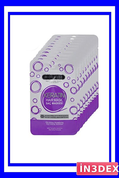 İN3DEX قناع للشعر بالكيراتين للشعر التالف 24 قطعة