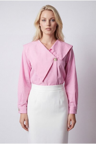 Cistern İstanbul Women's Cross-Collar Shirt