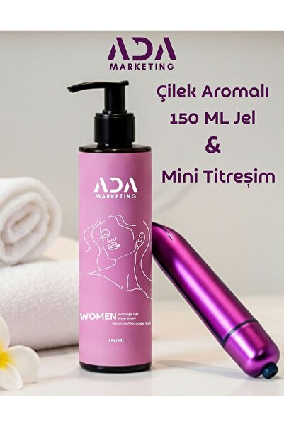 Ada Marketing 150 ml Kadınlara Özel Kayganlaştırıcı Jel ve Mini Titreşim Ciha...