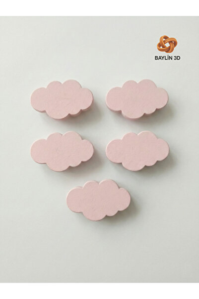 Baylin3D 5 bucăți mânere de dulap cu design Bulut - Moderne și durabile (cu ș...