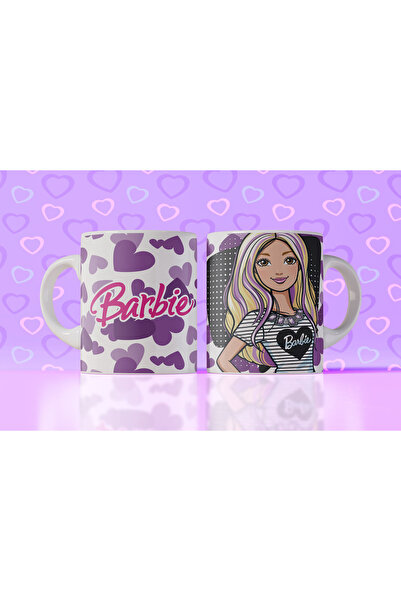Velorina Barbie Themed Printed Mug – Porcelain, Colorful Pattern, Girl's & Gi...