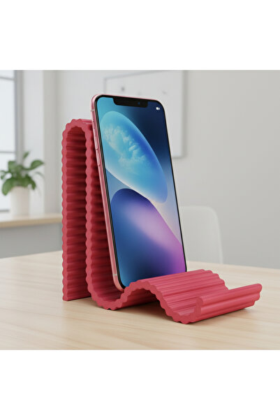 usin Red Multi-Position Usable Mobile Phone Tablet Holder Cell Phone Grip Stand