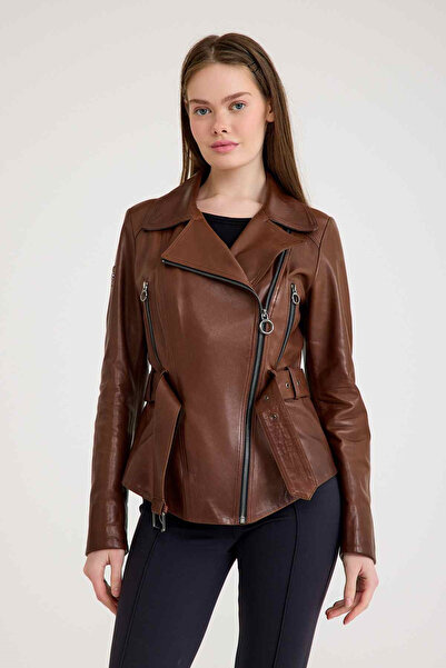 Franko Armondi Regular Biker Deri Ceket – VB-7 BK-1653 - 20303