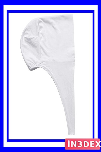 İN3DEX Lace-Up Lycra White Hijab