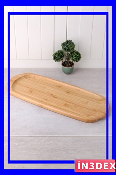 İN3DEX Bamboo Presentation Tray 35 cm Width 16 cm Length