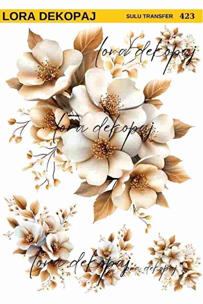 Lora Dekopaj Sulu Transfer Kağıdı - 423 25x35 cm