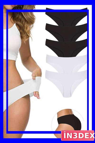 İN3DEX Seamless Laser Cut Flexible Panties 5-Pack