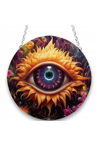 Other Decorațiune decorativă VITRALIU DUBLU-FACETĂ Suspendat ACASĂ Acrilic OC...