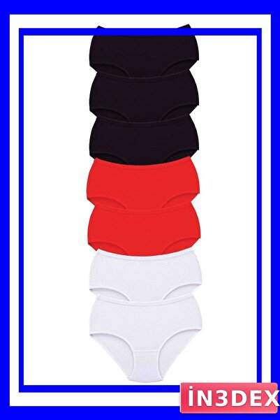 İN3DEX Women's High Waist Bato Panties 7-Pack