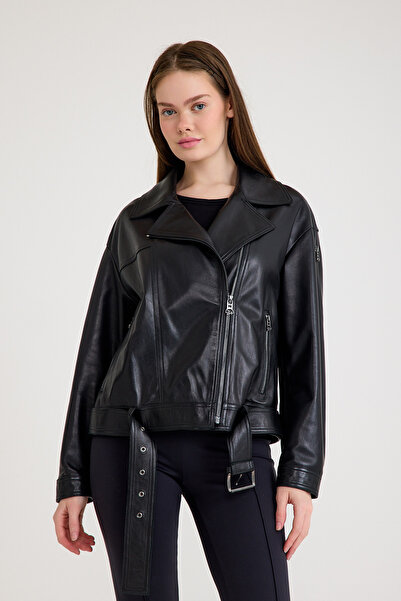 Franko Armondi Oversize Deri Ceket – VB-23-BK-2143-22609