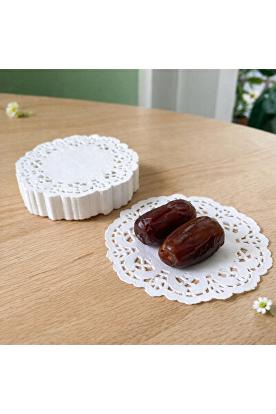 alenked Paper Lace Coasters, Tea Cup Coaster Presentation Paper 9 cm 500 Pieces