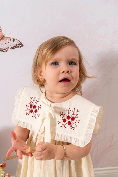 limebabies Noynoy Koki̇na Embroidered Baby Girl 9-24 Months Roba Embroidered ...