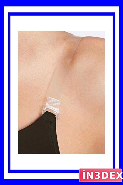 İN3DEX Transparent Plastic Bra Straps Set of 5