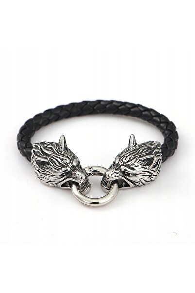 Other Men's Norse Viking Bracelet Wolves 356-B