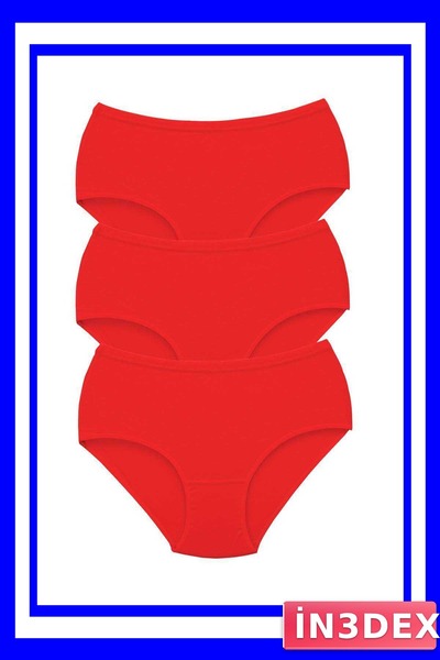 İN3DEX Women's High Waist Bato Panties 3-Pack Thick Elastic