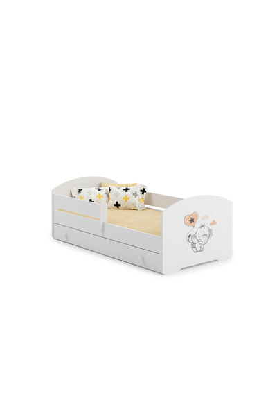 Other LUK children's bed 140x70 with drawer - Baby elephant