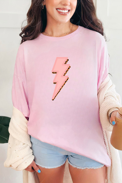 Sarah's Boutique Women's T-shirt – 100% cotton – "Pink Thunder"