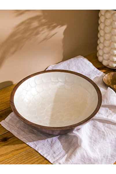 LC Waikiki Renkli̇mağazadan Lcw Home Mixed Wood Presentation Bowl 25 cm