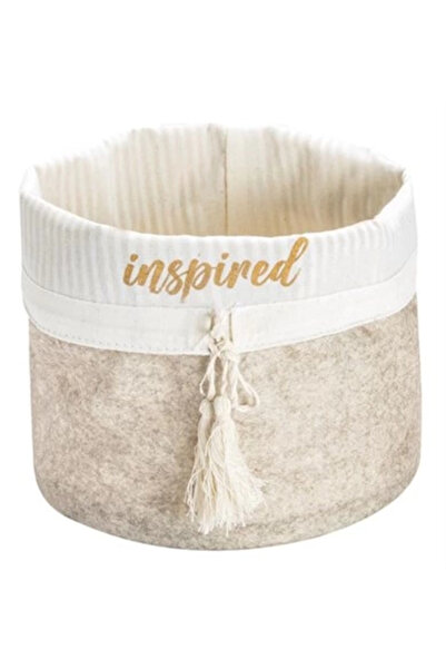 Kanonik Education Round Foldable Multi-Purpose Storage Organizer Box Felt Bas...