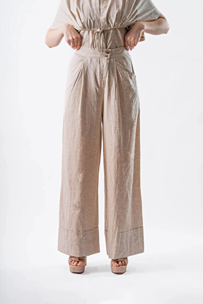 2TRENDY Beige linen pants
