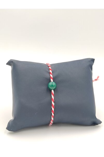 ALTUNTAŞ Shiny Agate Stone Marteni̇çka Adjustable Bracelet