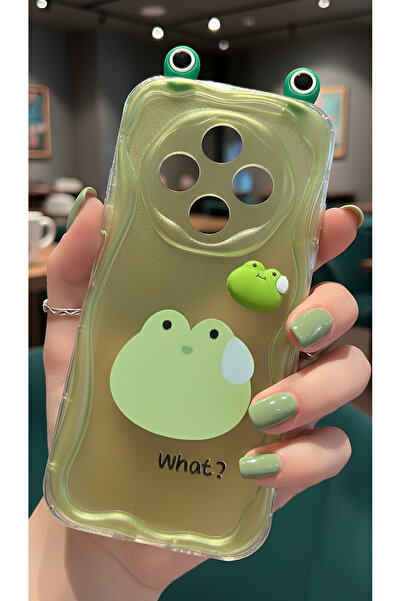 TechTrove 3D Glasses Cute Green Frog Design Wavy Phone Case Compatible with T...
