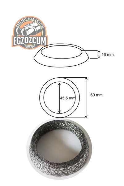 EGZOZCUM Honda egzoz boğaz contası halka tel eksoz contası Güvenli