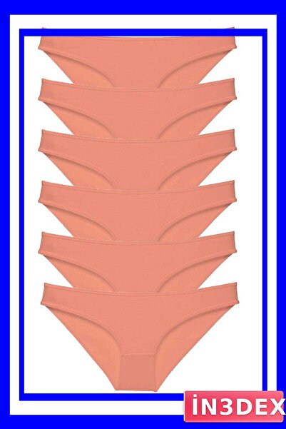 İN3DEX 6-Piece Lycra Women's Slip Panties Set Economic Package