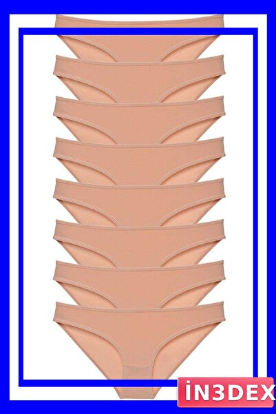 İN3DEX Lycra Women's Slip Panties Set of 8 Economical Package