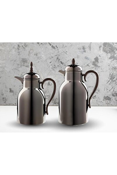 TOHFAT-AL MAIDAH Rim Thermos Set, Luxury, 18-Hour Heat Preservation, Tea Capa...