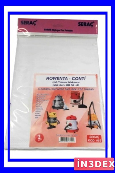 Genel Markalar Seraç Elektrik Süpürgesi Toz Torbası 2 Li Rowenta Conti