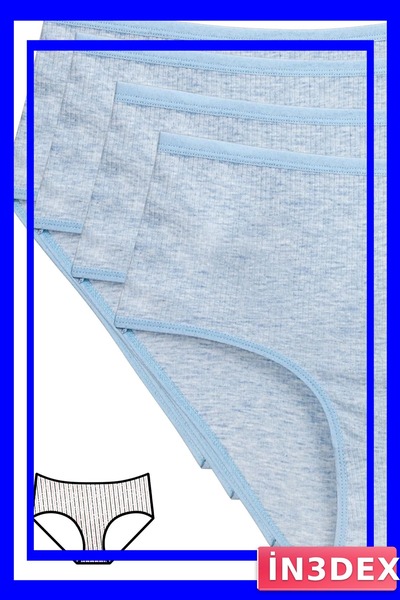 İN3DEX Colorful High Waist Ribbed Bato Panties Set of 4