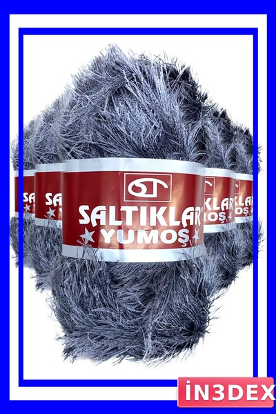 İN3DEX 5 Pieces Soft Bearded Hand Knitting Yarn Wool Set