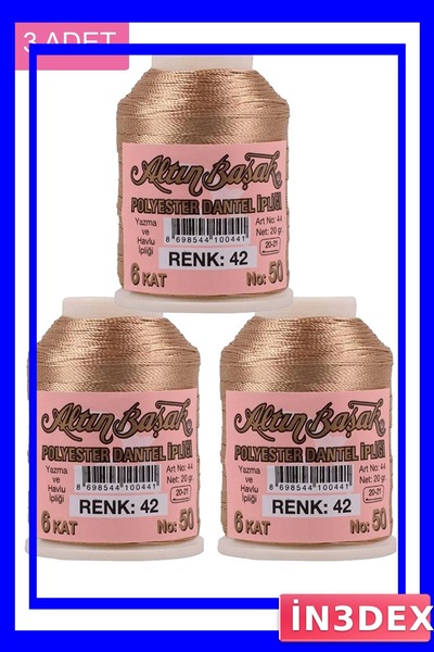 İN3DEX 3-Pack Lace Yarn 20 Grams