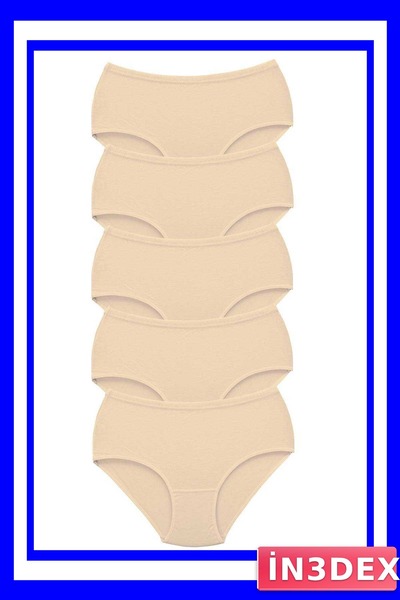 İN3DEX Women's High Waist Bato Panties 5-Pack Thick Elastic