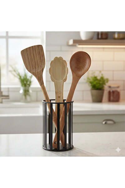 HOMEFECT Bamboo Scoop Spatula and Scoop Mat Set of 3