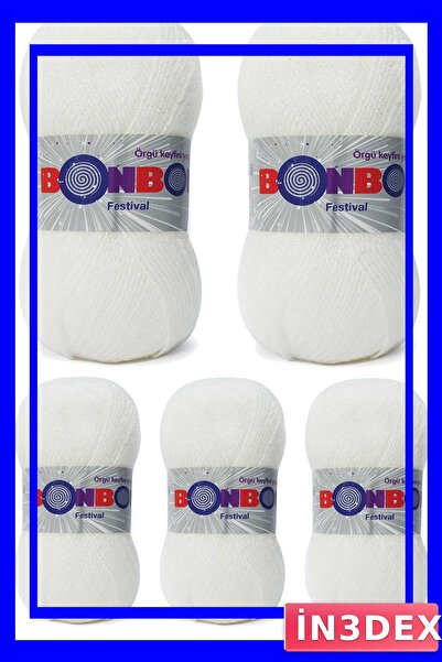 İN3DEX خيط حياكة لامع، عبوة من 5 قطع، خيار ألوان للمهرجانات