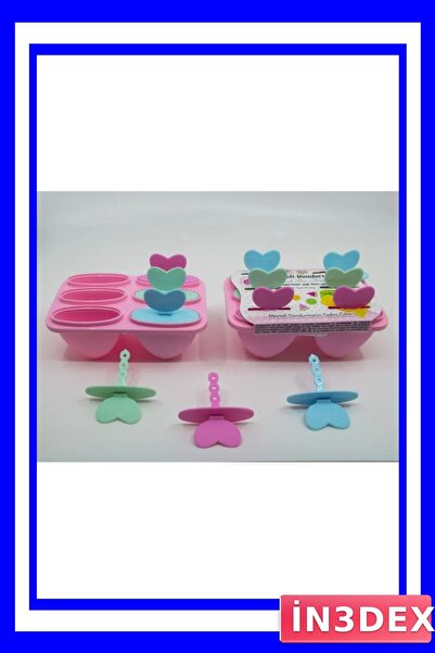 İN3DEX مجموعة قوالب الثلج المرحة لأشكال الآيس كريم والفواكه