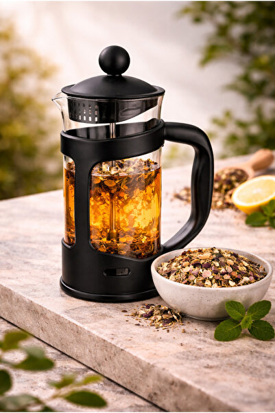 OEM Infuzor pentru Ceai din Sticla cu Filtru Inoxidabil – 350 ml, Potrivit si...