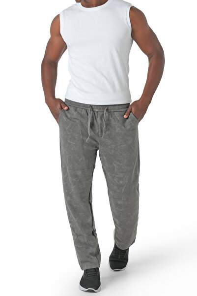 hendam Men's casual trousers with an elastic waistband and comfortable Stretc...