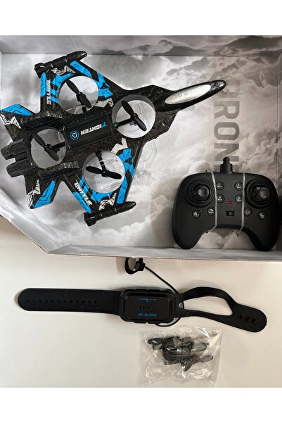 mavi su dünyası Uzaktan Kumandalı Mavi Uçak Dron Thunder Combat | 2.4Ghz 360 ...