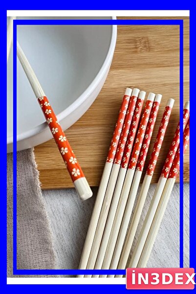 İN3DEX Bamboo Chopstick Set 10 Pieces
