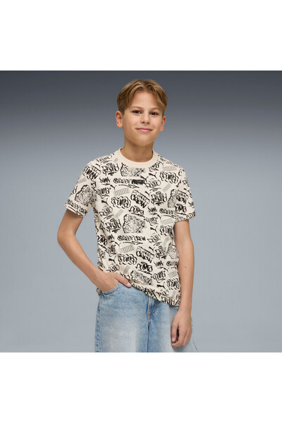 Puma Mid90S Aop Tee Kids' Beige T-Shirt 69174987