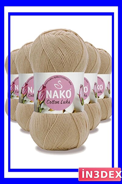 İN3DEX 5 Pieces of Cotton Knitting Yarn for Making Vests and Tunics